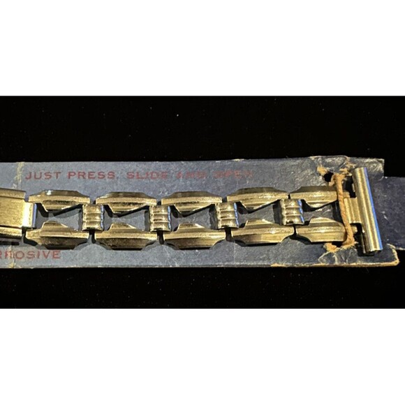 JB Champion Art Deco 1930s Steel ladies vintage watch band 15.5 mm ends